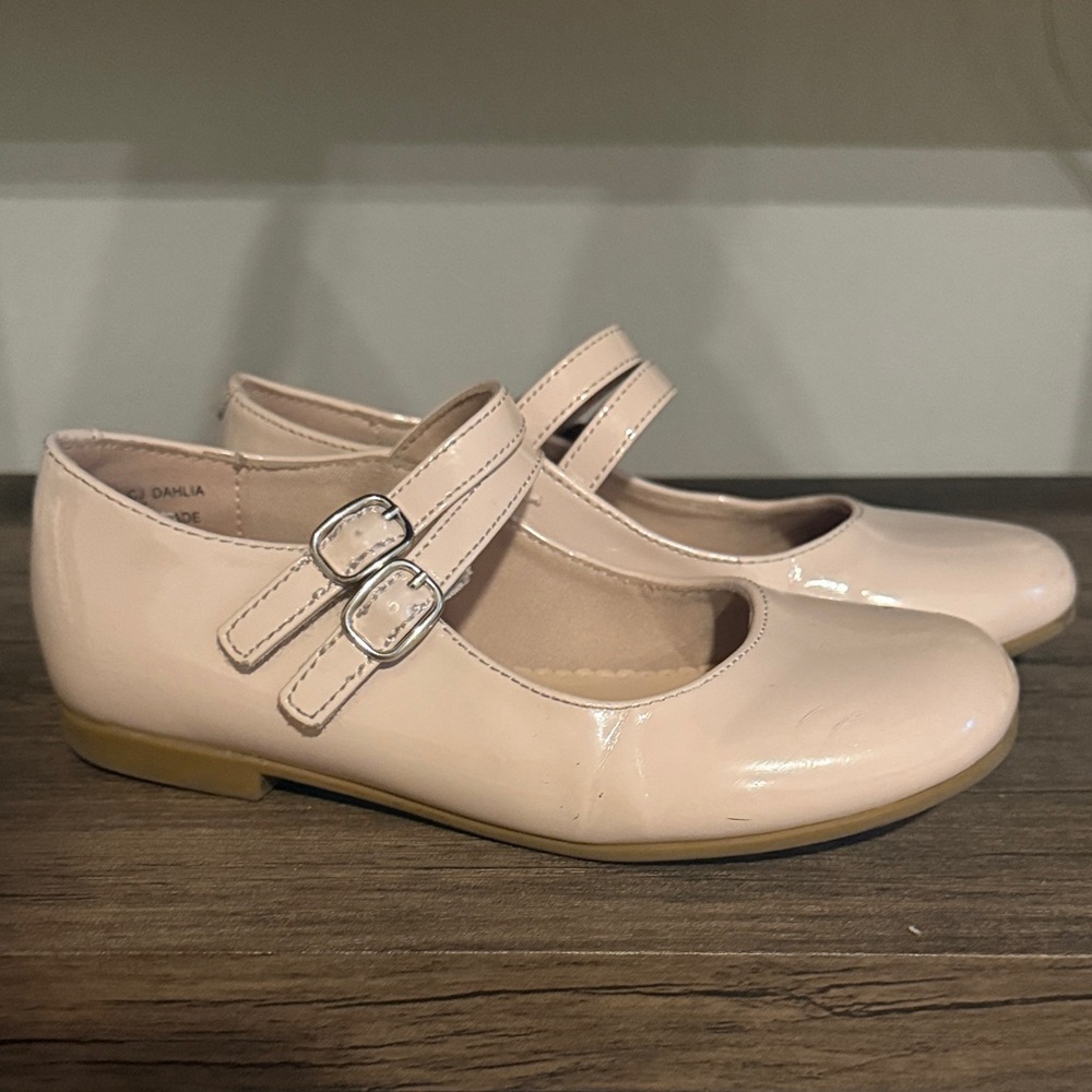 Christie & Jill Kids Beige Mary Jane Dress Shoes